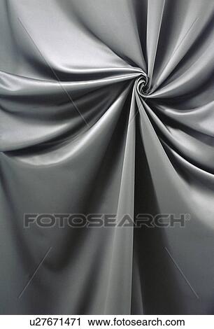 Stock Image - Swirl of gray silk. Fotosearch