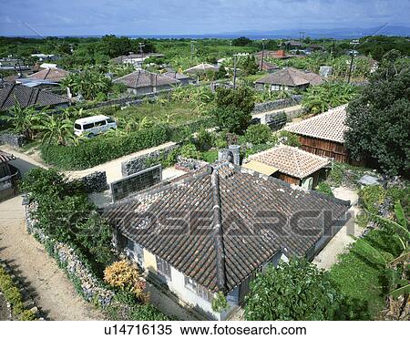 Taketomijima Village, Okinawa Prefecture, Japan View Large Photo Image Stock Photography - Taketomijima Village, Okinawa Prefecture, Japan. Fotosearch