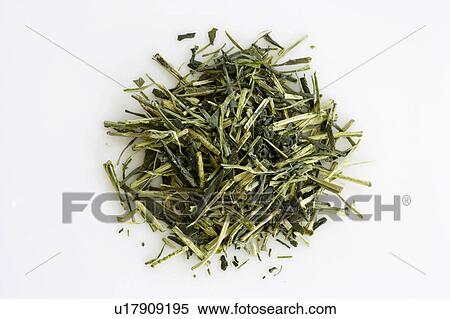 Stock Photography - Tea leaves from Shizuoka, Japan. Fotosearch