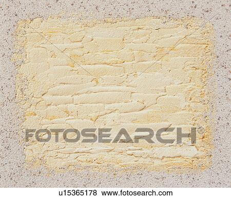 Stock Photo - Textured paint with stone frame. Fotosearch