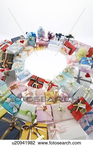 Stock Image - The present circularly located in a line. Fotosearch