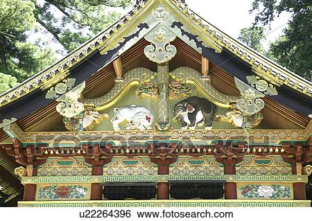 Stock Photograph - Toshogu Shrine, Nikko, Tochigi Prefecture, Japan. Fotosearch