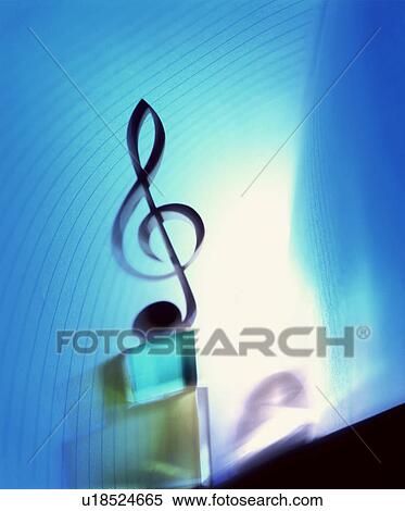 Treble clef on transparent cubes View Large Photo Image Stock Photography - Treble clef on transparent cubes. Fotosearch