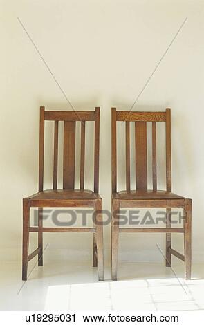 Stock Image - Two chairs side by side. Fotosearch