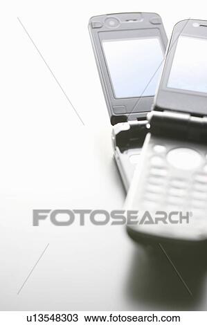 Stock Image - Two mobile phones. Fotosearch