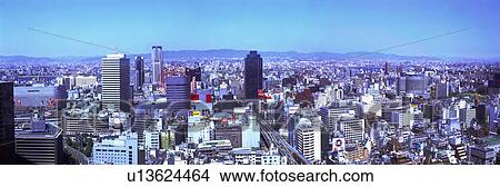 Picture - Umeda cityscape, Osaka, Japan. Fotosearch