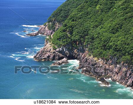 Uwakai coastline, Uwajima, Ehime Prefecture, Japan View Large Photo Image Picture - Uwakai coastline, Uwajima, Ehime Prefecture, Japan. Fotosearch