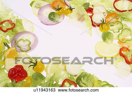 Stock Image - Vegetables and fruits. Fotosearch