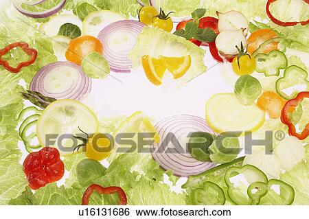 Stock Photograph - Vegetables and fruits. Fotosearch