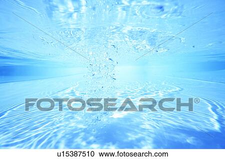 Stock Image - Vortex, blue background. Fotosearch