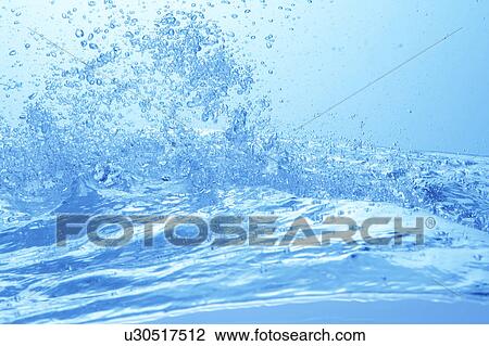 Water splashing, close up, blue background View Large Photo Image Stock Image - Water splashing, close up, blue background. Fotosearch
