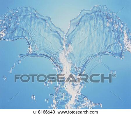 Stock Image - Water splashing. Fotosearch