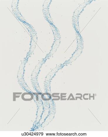 Wavy sprays of water View Large Photo Image Stock Photo - Wavy sprays of water. Fotosearch