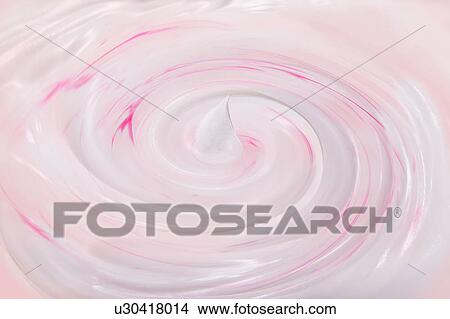 Picture - Whipped cream with color. Fotosearch