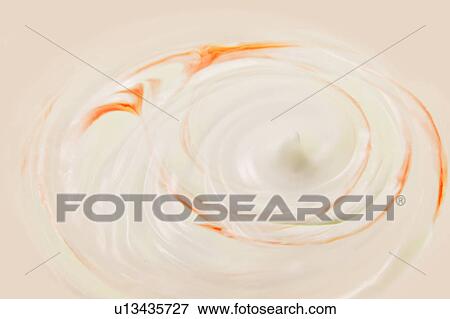 Stock Photo - Whipped cream with color. Fotosearch
