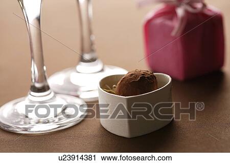 Wineglasses and gift boxes View Large Photo Image Stock Image - Wineglasses and gift boxes. Fotosearch