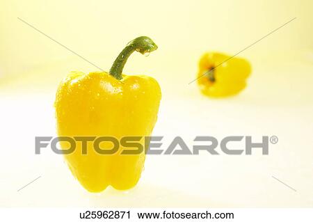 Stock Image - Yellow Bell Peppers. Fotosearch