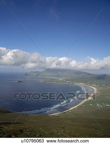 Stock Image - Achill Island, Co Mayo, Ireland; View from Minaun Heights, with Croaghaun in the background. Fotosearch