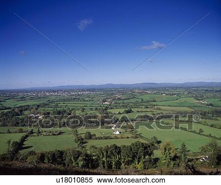 Stock Photography - Golden Vale, Co Tipperary, Ireland; Pastoral landscape. Fotosearch