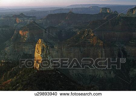 Stock Image - Mount Hayden from Point Imperial, Grand Canyon, Arizona, USA. Fotosearch
