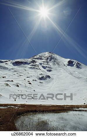 Picture - Sunburst, Houghton Mountain, San Juan Mountains, Colorado, USA. Fotosearch
