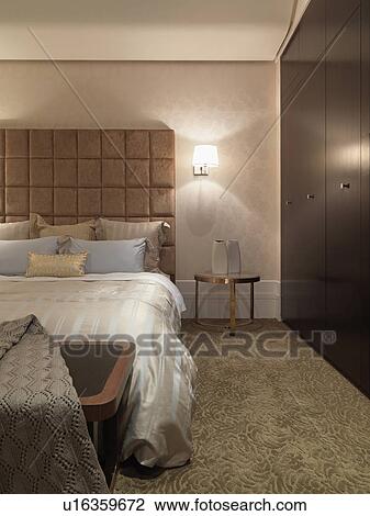 Bedroom with textured carpet View Large Photo Image Stock Image - Bedroom with textured carpet. Fotosearch