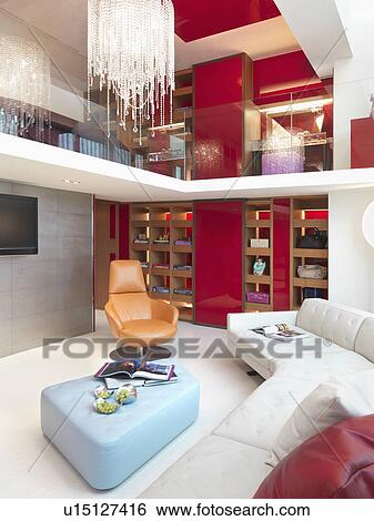 Stock Photograph - Colorful modern interior. Fotosearch