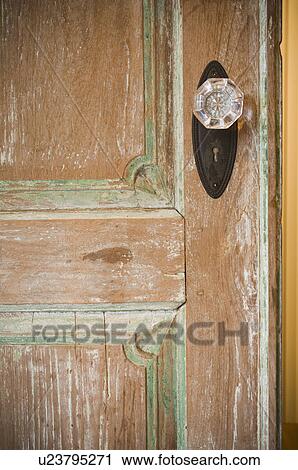 Crystal doorknob on wooden door View Large Photo Image Stock Image - Crystal doorknob on wooden door. Fotosearch