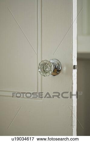Crystal doorknob on wooden door View Large Photo Image Stock Photo - Crystal doorknob on wooden door. Fotosearch