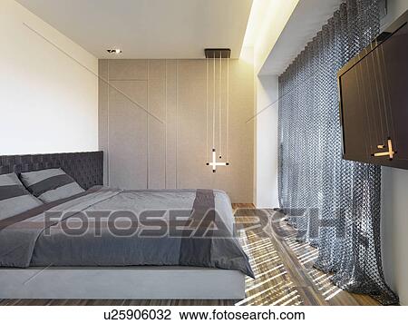 Dark colored bedspread on modern bed View Large Photo Image Stock Image - Dark colored bedspread on modern bed. Fotosearch