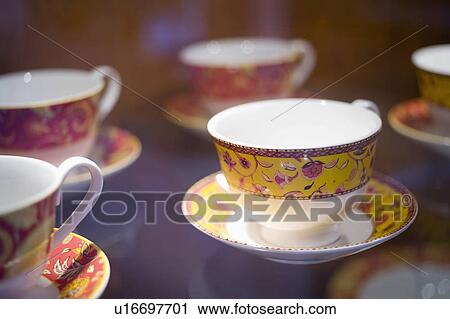 Decorative teacup on saucer View Large Photo Image Stock Image - Decorative teacup on saucer. Fotosearch