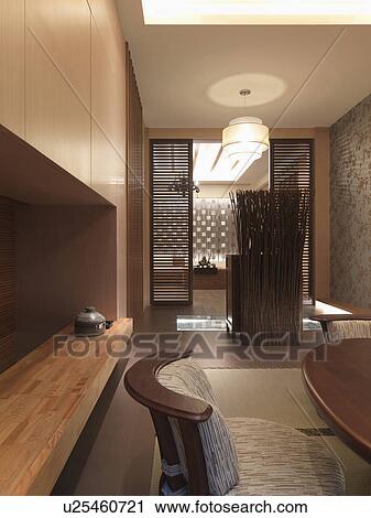 Dining room in Asian home View Large Photo Image Stock Image - Dining room in Asian home. Fotosearch