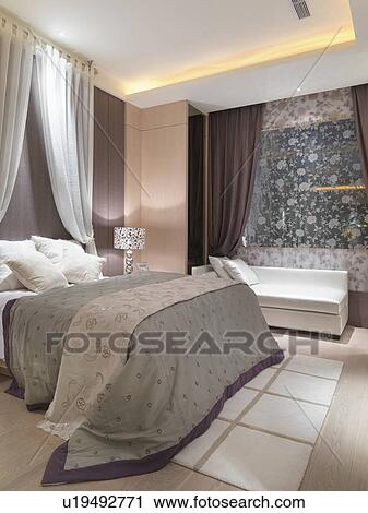 Stock Image - Elegant bedroom. Fotosearch