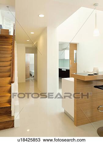 Modern hallway with recessed lights View Large Photo Image Stock Image - Modern hallway with recessed lights. Fotosearch