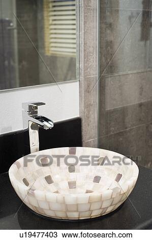 Mosaic Tile Bathroom Sink Stock Image U19477403 Fotosearch - Mosaic Tile Bathroom Sink Mosaic Tile Bathroom Sink Stock Image U19477403 Fotosearch - Mosaic Tile Bathroom Sink