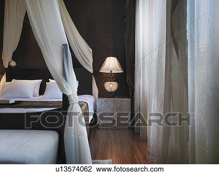 Mosquito net above bed View Large Photo Image Stock Image - Mosquito net above bed. Fotosearch