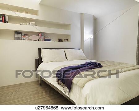Stock Afbeelding - schoonmaken, witte, hippe, slaapkamer u27964865 ... Stock Afbeelding - schoonmaken, witte, hippe, slaapkamer u27964865 ...