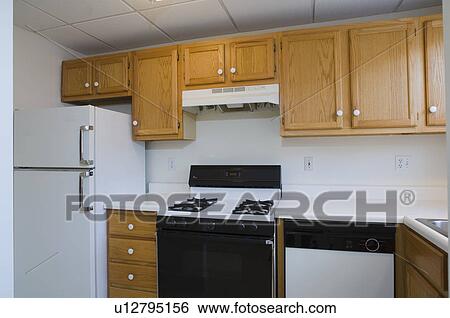 Stock Photograph - Traditional empty kitchen. Fotosearch