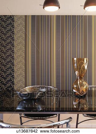Vase and decorative bowl in center of dining table View Large Photo Image Stock Image - Vase and decorative bowl in center of dining table. Fotosearch