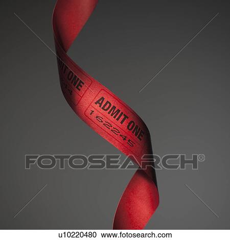 Stock Image - Admit one tickets. Fotosearch