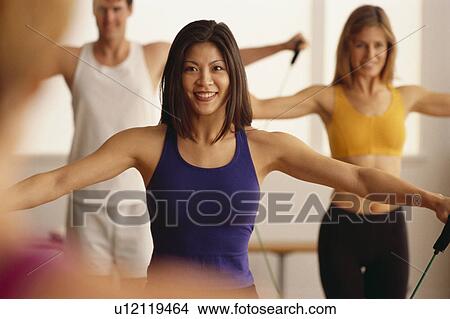 Picture - Aerobics class. Fotosearch