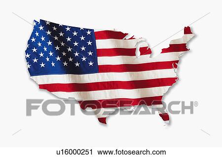 American flag in shape of United States View Large Photo Image Stock Image - American flag in shape of United States. Fotosearch