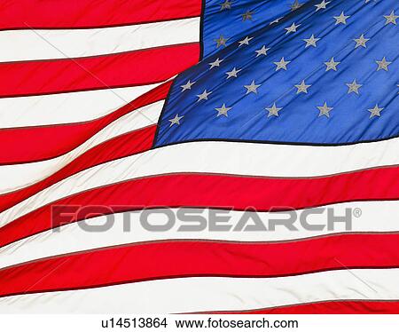 Picture - American flag. Fotosearch