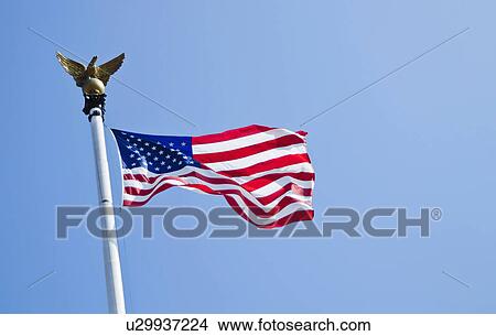 Picture - American flag. Fotosearch