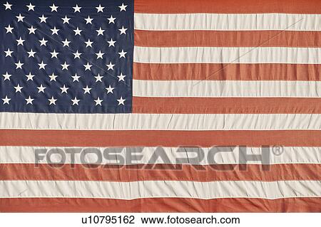 Stock Image - American flag. Fotosearch