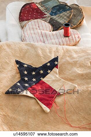 Stock Photo - Americana patchwork star. Fotosearch
