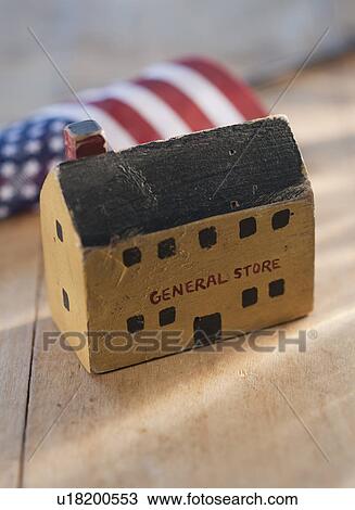 Antique wooden toy and American flag View Large Photo Image Stock Image - Antique wooden toy and American flag. Fotosearch