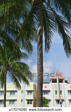 Stock Image - Art deco buildings. Fotosearch