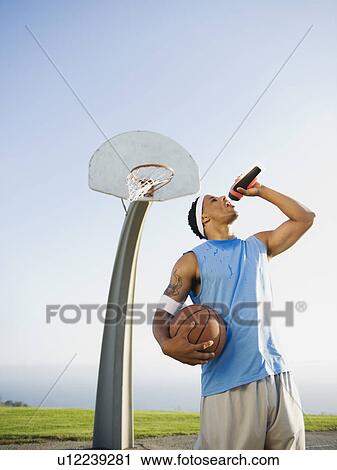 Stock Image - Basketball player. Fotosearch