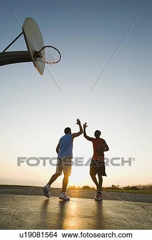 Picture - Basketball players. Fotosearch